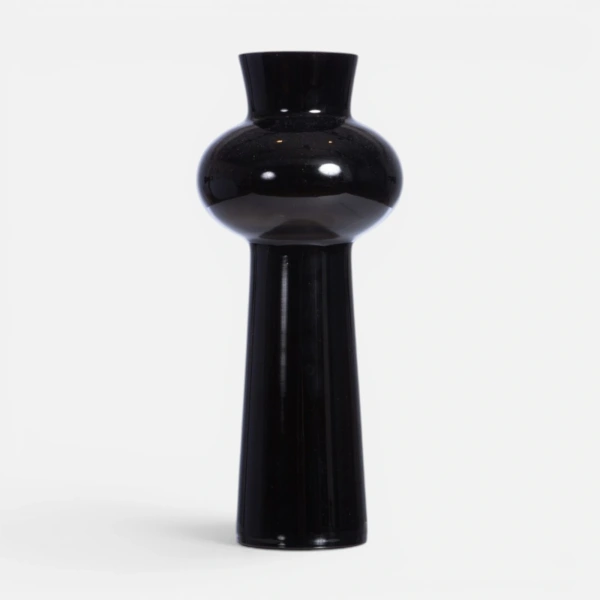 Διακοσμητικό Γυάλινο Βαζάκι Diple 12X28.5 Nef Nef Homeware - Black