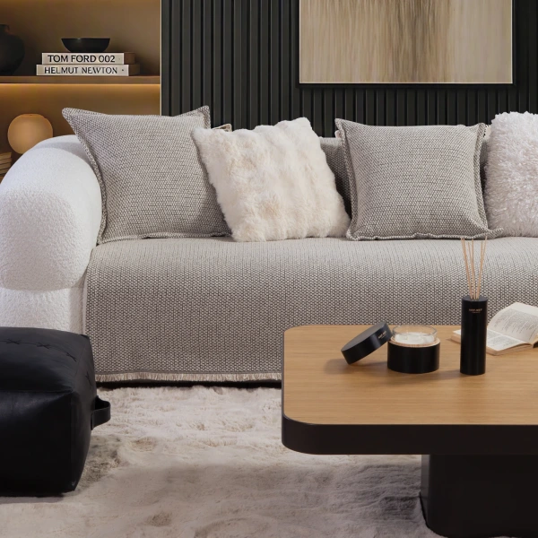 Ριχτάρι Πολυθρόνας Brooklyn 26 170X180  Nef Nef Homeware - Ecru