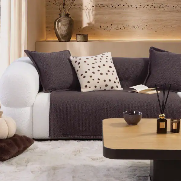 Ριχτάρι Τριθέσιου Καναπέ Brooklyn 26 170X300  Nef Nef Homeware - Brown