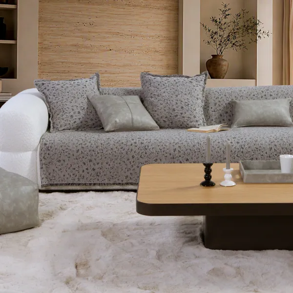 Ριχτάρι Τριθέσιου Καναπέ Leopard 170X300  Nef Nef Homeware - Grey
