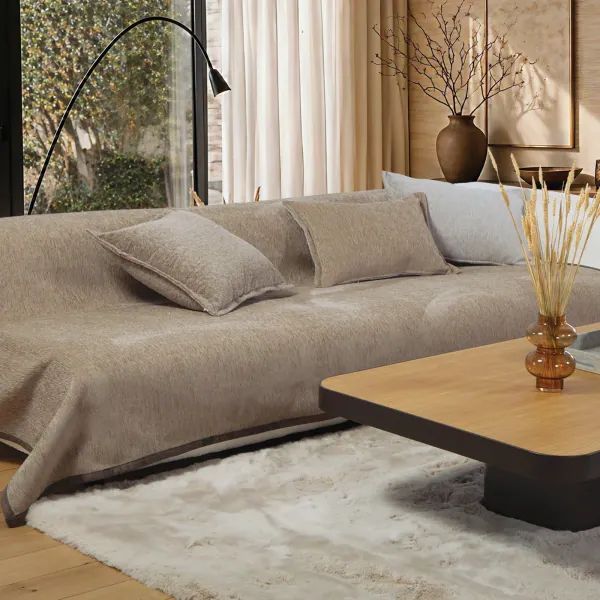 Ριχτάρι Διθέσιου Καναπέ Tanger 26 180X250 Nef Nef Homeware - Beige/L.grey