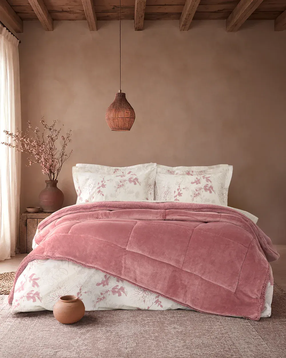 Nima Home Κουβέρτα/Πάπλωμα Υπέρδιπλο 220x240 - Cira Apple Pink Nima Home Κουβέρτα/Πάπλωμα Υπέρδιπλο 220X240 - Cira Apple Pink - Υπέρδιπλο 220X240