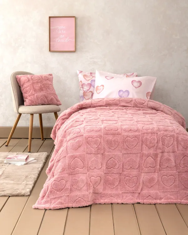 Κουβέρτα Μονή 160X220 - Amoria Pink - Μονή 160X220