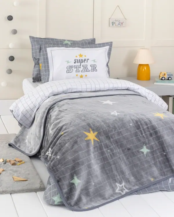 Κουβέρτα Βελουτέ Μονή 160X220 - Starlight - Μονή 160X220