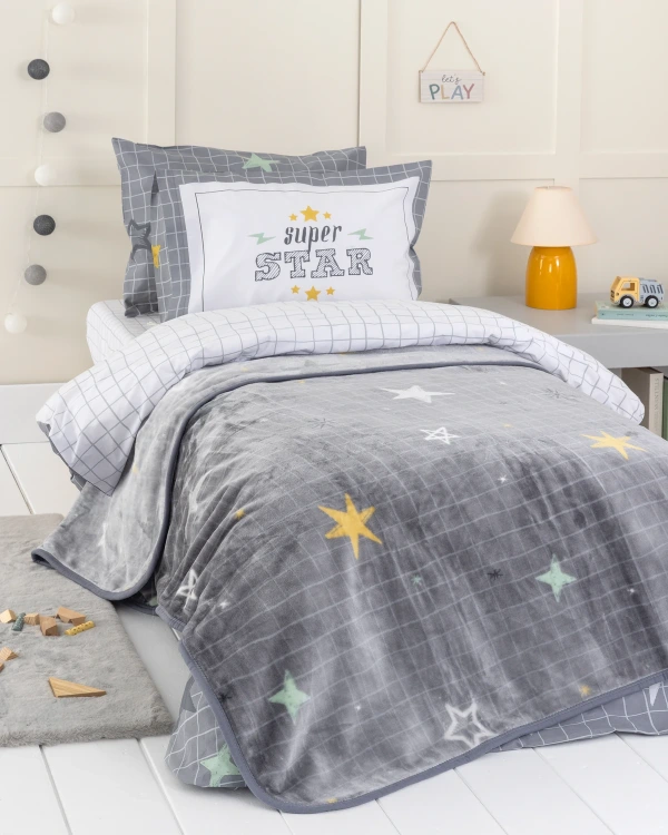 Κουβέρτα Βελουτέ Ημίδιπλη 180X220 - Starlight - Ημίδιπλη 180X220