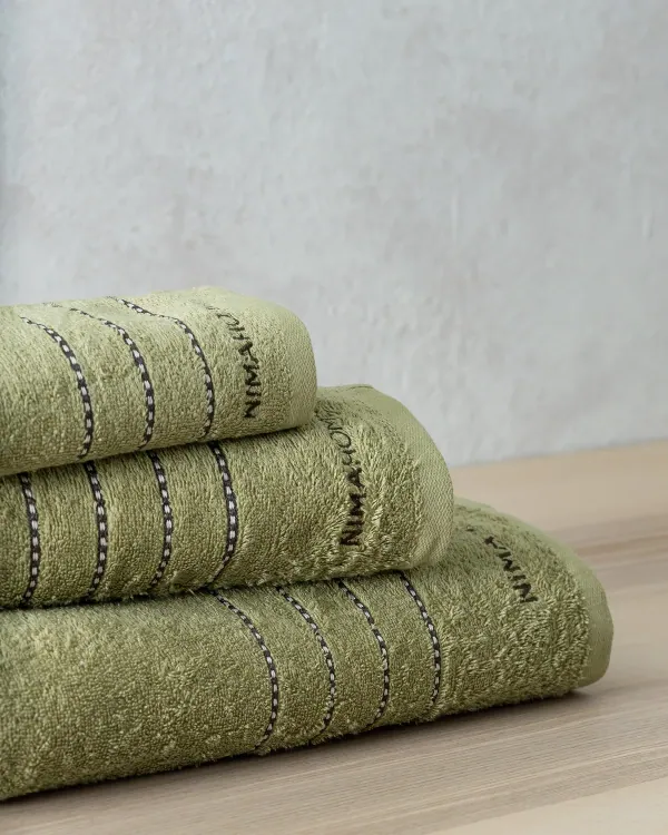 Σετ Πετσέτες (30X50 + 50X90 + 70X140) - Razz Olive Green - Σετ (1 X 30X50 + 1 X 50X90 + 1 X 70X140)