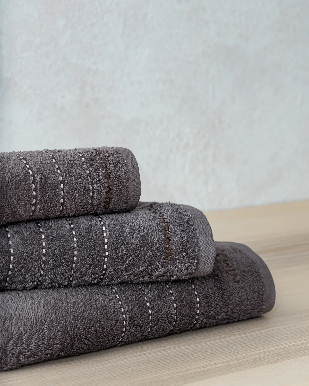 Nima Home Σετ Πετσέτες (30x50 + 50x90 + 70x140) - Razz Dark Gray Nima Home Σετ Πετσέτες (30X50 + 50X90 + 70X140) - Razz Dark Gray - Σετ (1 X 30X50 + 1 X 50X90 + 1 X 70X140)