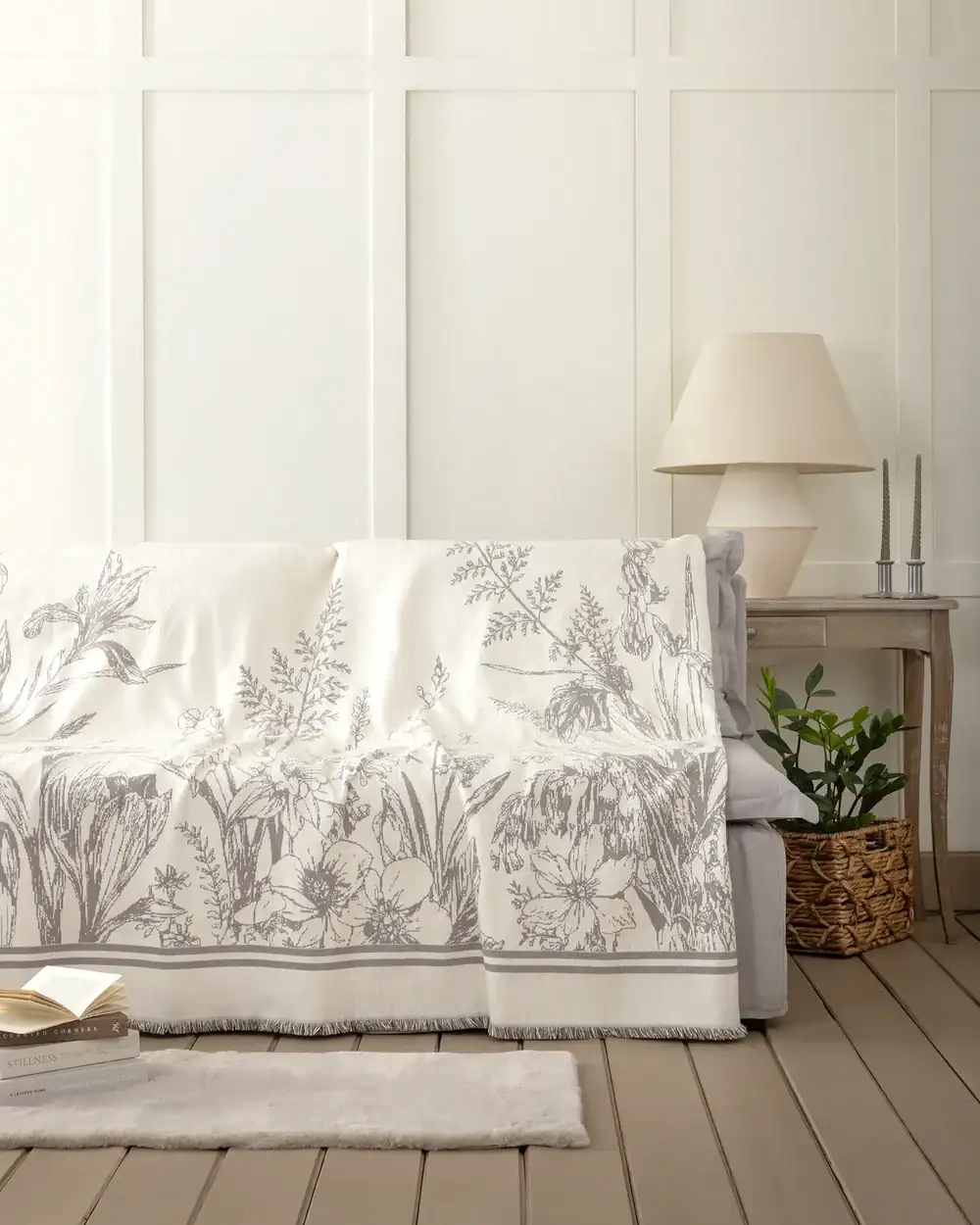 Nima Home Ριχτάρι 180x180 - Muse Ivory Nima Home Ριχτάρι 180X180 - Muse Ivory - Μονοθέσιος 180X180
