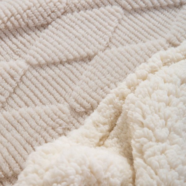 Κουβέρτα Καναπέ Fleece Nef-Nef Homeware Mizenie Ecru 130x180 Nef-Nef Homeware kouvertaki kanape mizenie 130x180 (2) (1)
