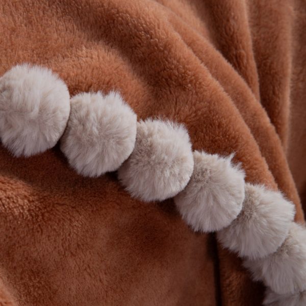 Κουβέρτα Καναπέ Fleece Nef-Nef Homeware Pompozia Camel 130×180 Nef-Nef Homeware kouvertaki kanape pompozia 130x180 (3) (1)