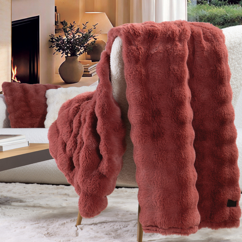 Κουβέρτα Καναπέ Γούνινη Nef-Nef Homeware Elements Reality Paprica 130x180 Nef-Nef Homeware rixtari poluthronas reality 130x180 (2)