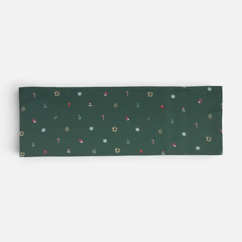 Χριστουγεννιάτικη Τραβέρσα Nef-Nef Homeware Joyful Green 45x140 Nef-Nef Homeware Χριστουγεννιάτικη Τραβέρσα Joyful 45X140 Nef Nef Homeware - Green