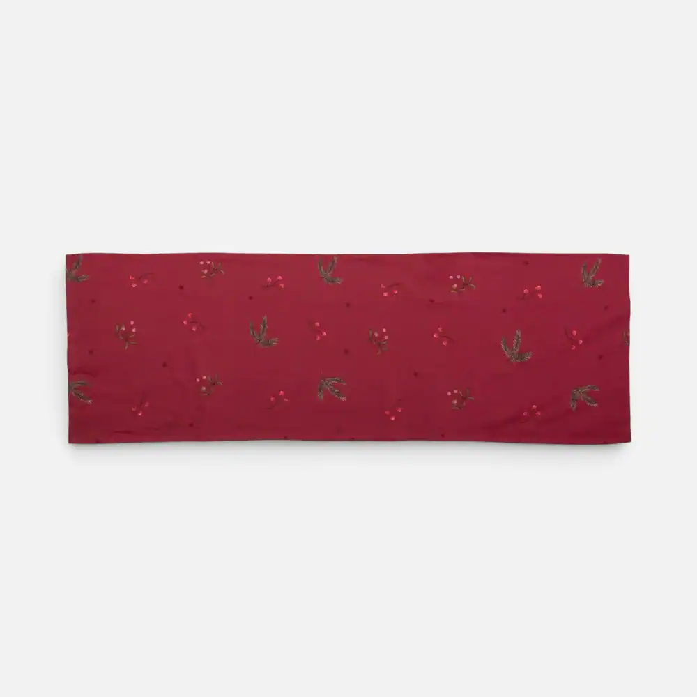 Χριστουγεννιάτικη Τραβέρσα Nef-Nef Homeware Mistle Red 45x140 Nef-Nef Homeware Χριστουγεννιάτικη Τραβέρσα Mistle 45X140 Nef Nef Homeware - Red