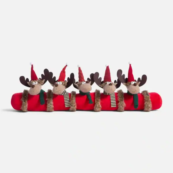 Χριστουγγενιάτικο Στοπ Πόρτας Reindeers 28X89 Nef Nef Homeware - Brown