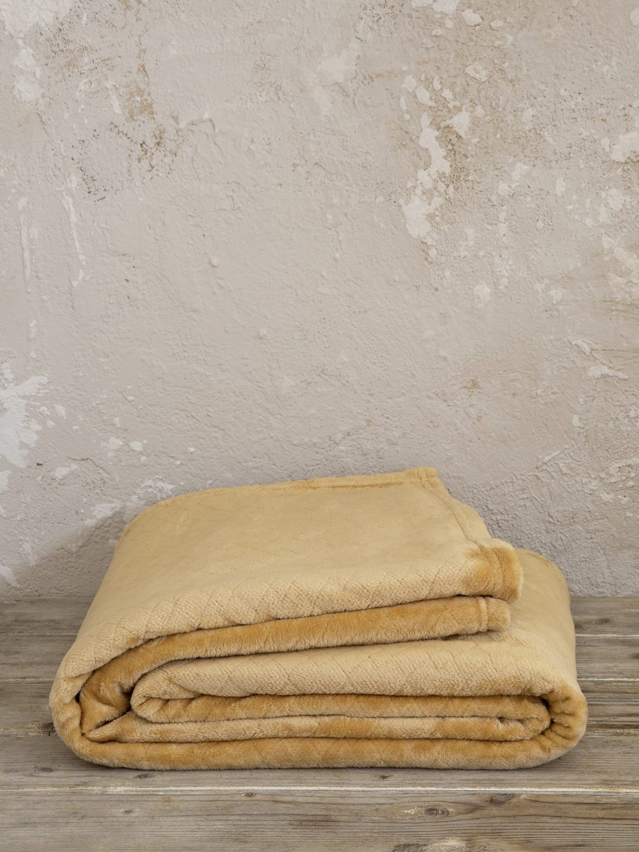Σετ Ριχτάρια Καναπέ 2τμχ Fleece Kocoon Home Cosy Beige 180x250 + 180x300 Kocoon Home 5206482080492 scaled