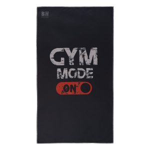 Πετσέτα Γυμναστηρίου Microfiber Beauty Home Gym Mode On 2244 Black/Grey 50x90
