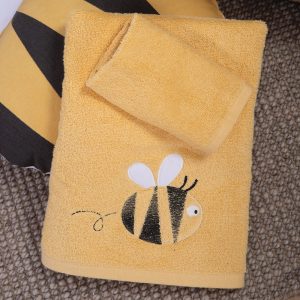 Σετ Βρεφικές Πετσέτες 2τμχ Nef-Nef Bee Yellow