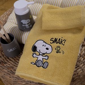 Σετ Παιδικές Πετσέτες 2τμχ Nef-Nef Snoopy Smak Yellow