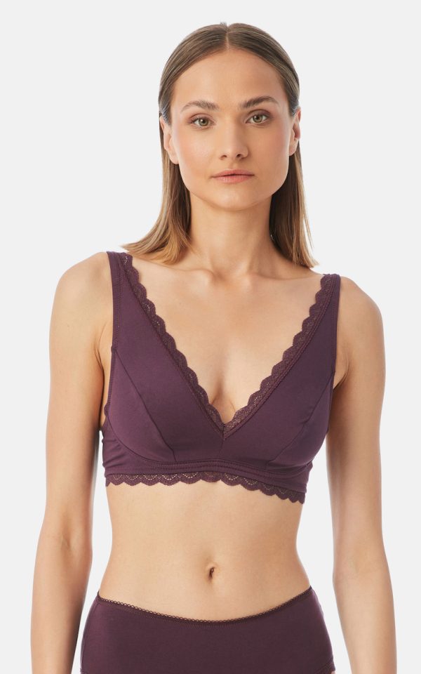 Γυναικείο Bralette χωρίς Ενίσχυση Modal Minerva Fimelle Elegance Purple