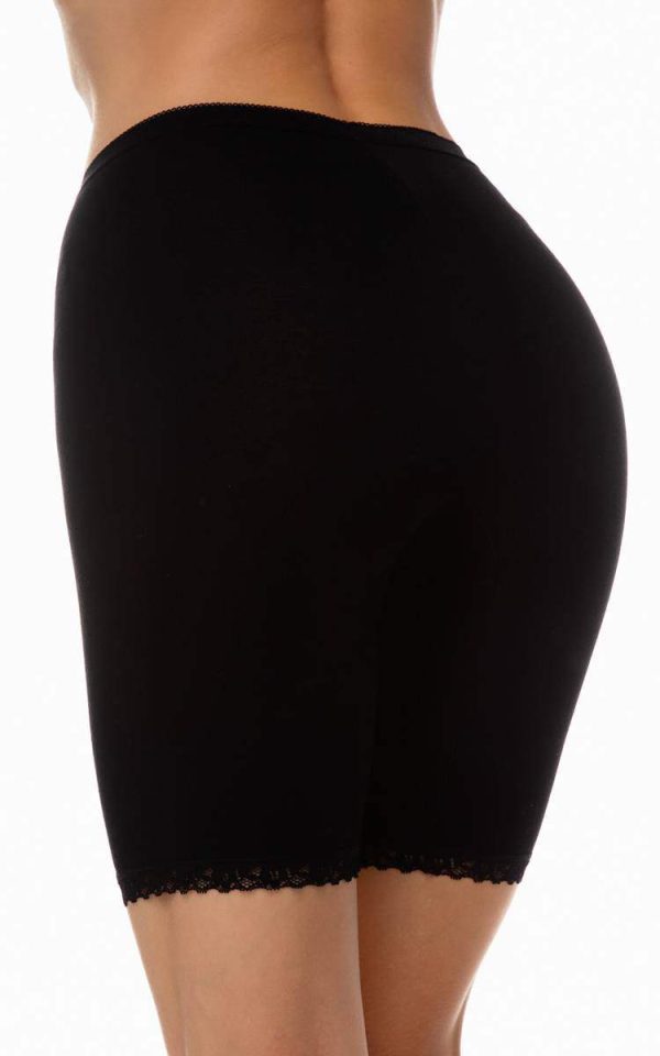 Γυναικείο Slip Long Leg με Εξωτερικό Λάστιχο Minerva Classic Black
