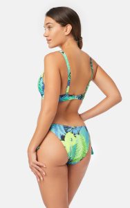 Γυναικείο Bikini Rio Slip με πλαϊνά δεσίματα Minerva Argentina Lime Tropical