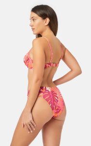 Γυναικείο Bikini Slip Rio Basic με Σούρες Minerva Colombia Fux/Bordeuax