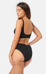 Γυναικείο Bikini Slip Midi Minerva Panama Black