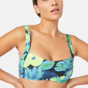 Γυναικείο Bikini Bralette Top Minerva Argentina Lime Tropical
