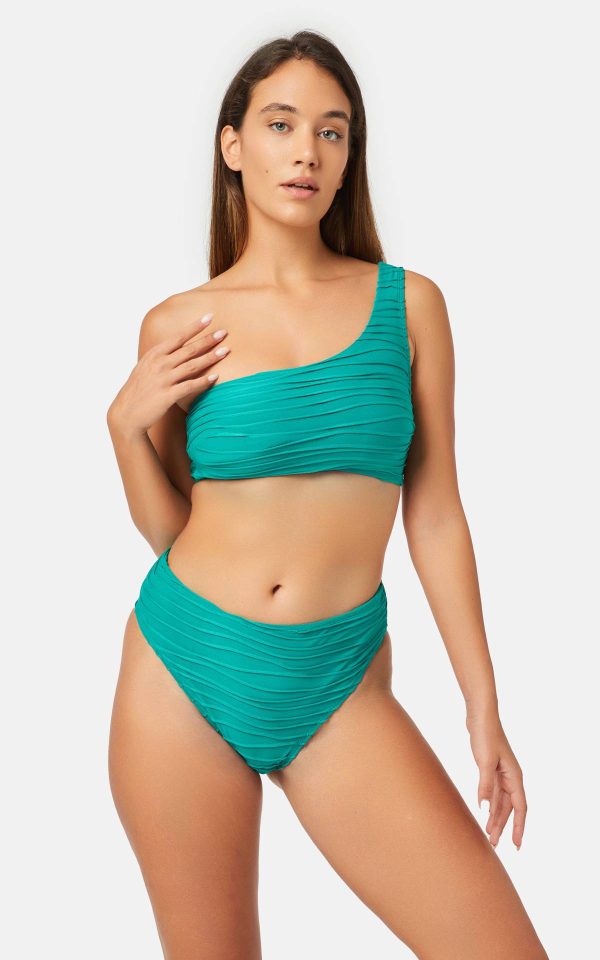 Γυναικείο Bikini Top Bralette με 1 Ώμο Minerva Salvador Green