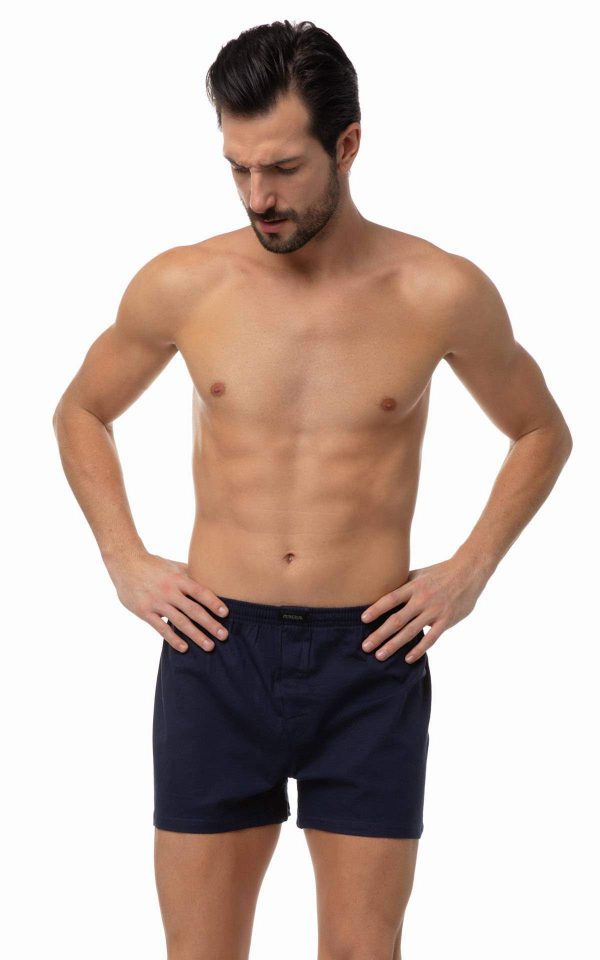 BOXER SHORT SINGLE JERSEY 2PACK ΜΑΡΙΝ