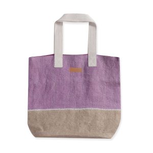 Τσάντα Θαλάσσης Γιούτα Nef-Nef Auron Purple 45x38
