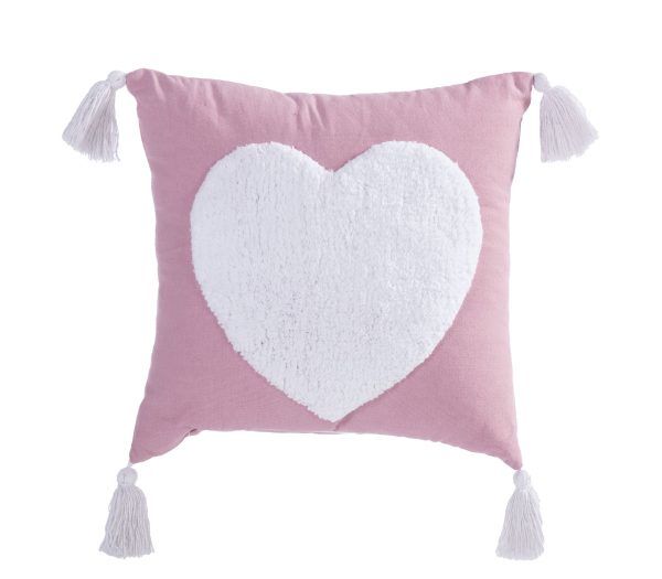 Βρεφικό Διακοσμητικό Μαξιλάρι Nef-Nef Hugging Heart Pink 35x35