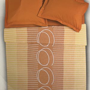Κουβέρτα Μονή Βαμβακερή Kentia Olga 40 Yellow/Orange 160x260