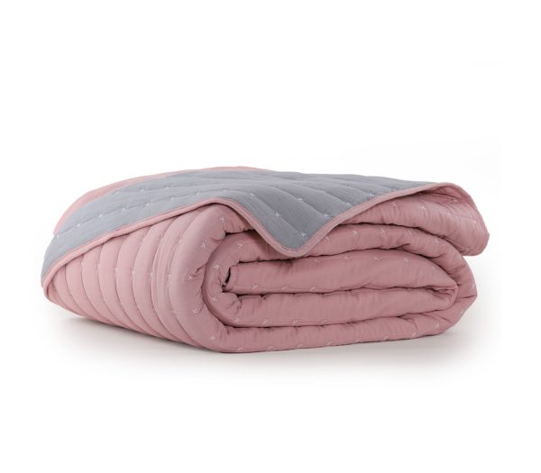 Κουβερλί King Size Nef-Nef Bicolor Pink/Grey 270x270