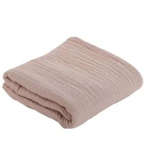 Βρεφική Κουβέρτα Κούνιας Βαμβακερή Nef-Nef Whisper Pink 110x150