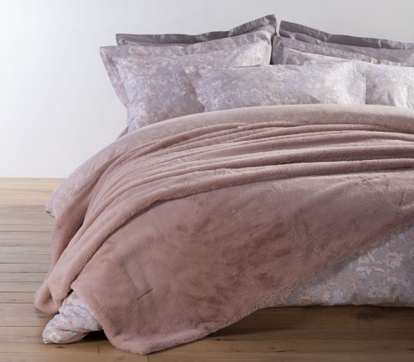 Κουβέρτα Υπέρδιπλη Γούνινη Nef-Nef Warmer Pink 240x220