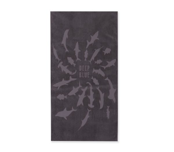 Πετσέτα Θαλάσσης Nef-Nef Shark Style Grey 80x160