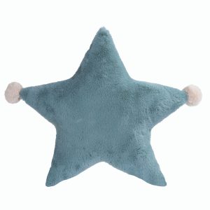 Βρεφικό Διακοσμητικό Μαξιλάρι Γούνινο Nef-Nef Baby Star Dusty Aqua 45x45