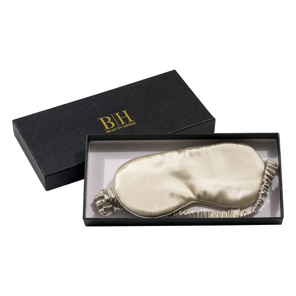 Μεταξωτή μάσκα ύπνου σε κουτί δώρου Art 12164 Ανοιχτό Μπεζ   Beauty Home