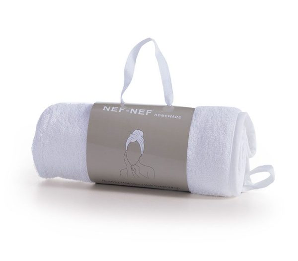 Πετσέτα Μαλλιών Nef-Nef Sandy White 61x24