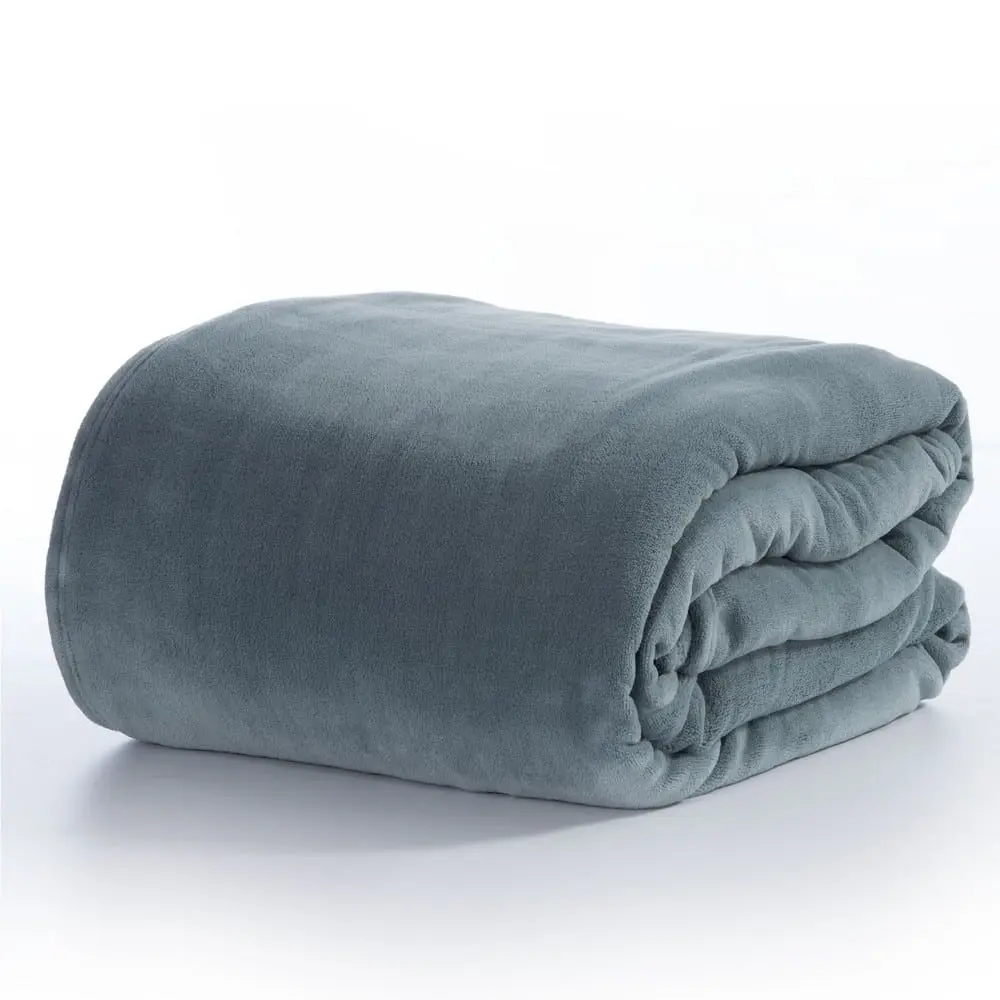 Κουβέρτα Υπέρδιπλη Fleece Nef-Nef Homeware Cosy Dusty Blue 220x240 Nef-Nef Homeware ddb