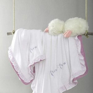 Βρεφική Κουβέρτα Αγκαλιάς Fleece Nima Frou Frou Pink 80x110