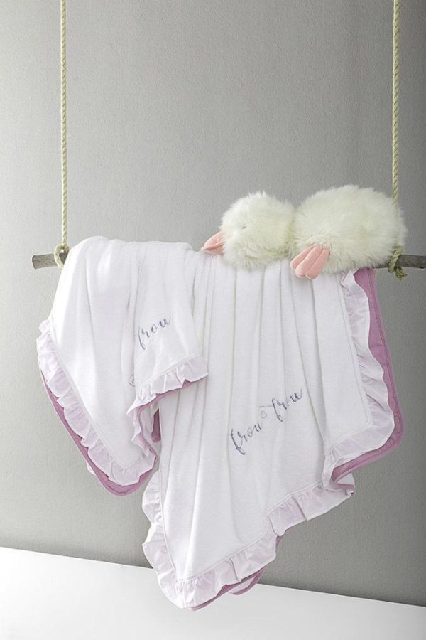 Βρεφική Κουβέρτα Αγκαλιάς Fleece Nima Frou Frou Pink 80x110