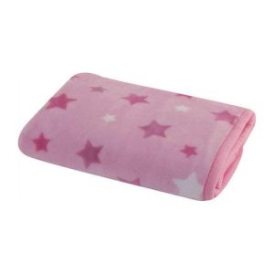 Βρεφική Κουβέρτα Αγκαλιάς Βελουτέ Nef-Nef Galaxy Pink 75X100