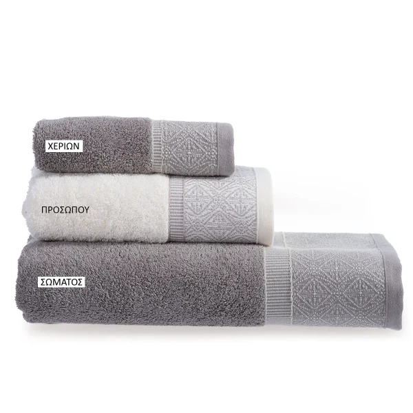 Πετσέτα Χεριών 520gr/m2 Nef-Nef Kleran Grey 30x50