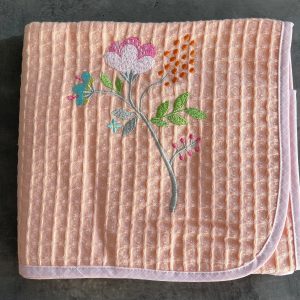 Βρεφική Κουβέρτα Κούνιας Βαμβακερή Nima Lilianna Coral/Pink 110x140