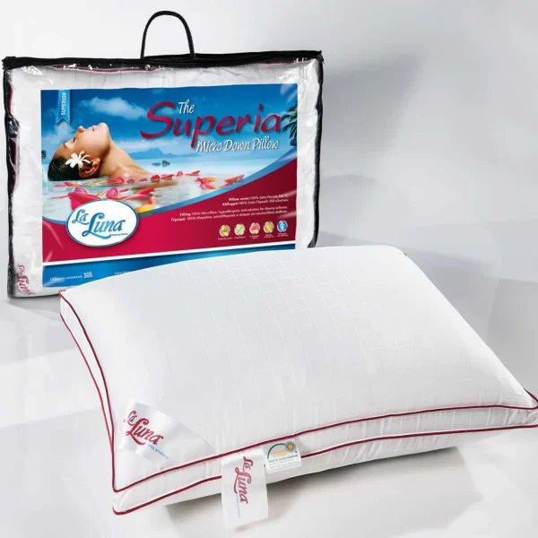 Μαξιλάρι Ύπνου Μέτριο Microfiber La Luna Superia Medium 50x70 La Luna ll