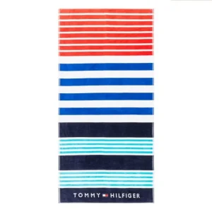 Πετσέτα Θαλάσσης Tommy Hilfiger Montauk 1 Blue/Coral 90x180