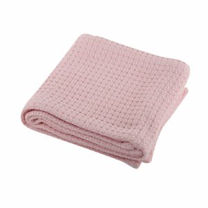Βρεφική Κουβέρτα Αγκαλιάς Πικέ Nef-Nef Miracle Pink 80x110