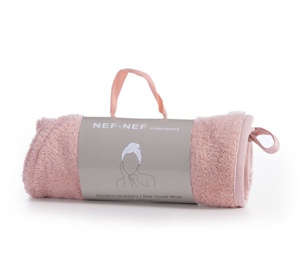 Πετσέτα Μαλλιών Nef-Nef Sandy Pink 61x24